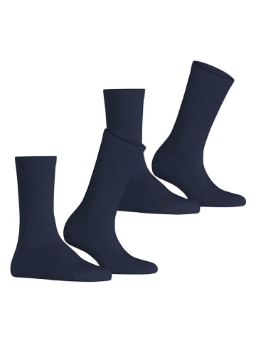 ESPRIT 2-delige set: sokken "Basic Tennis" donkerblauw