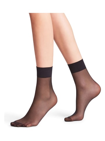 Falke Socken "Pure Matt" in Schwarz
