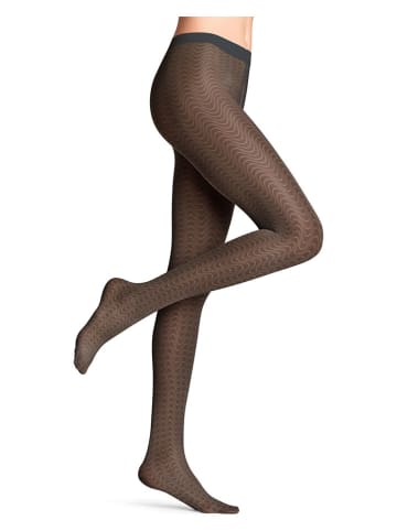 Falke Strumpfhose "Mystical Wave" in Schwarz - DEN 20