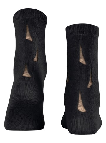 Falke Sokken "Distressed" zwart