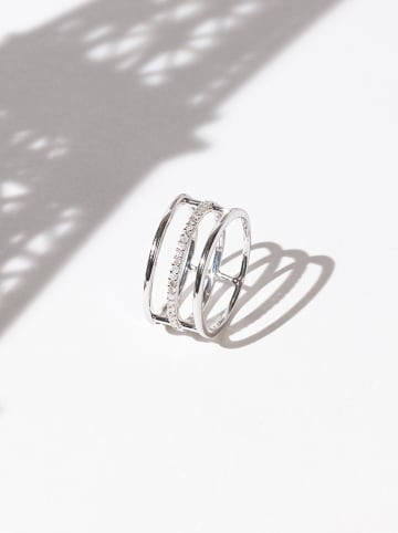CARATELLI Weißgold-Ring "Rêveuse" mit Diamanten