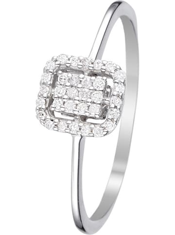 CARATELLI Weißgold-Ring "Love squared" mit Diamanten