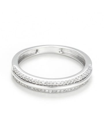 CARATELLI Witgouden ring "Nawa" met diamanten