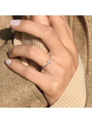 CARATELLI Witgouden ring "Christiane" met diamanten