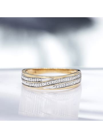 CARATELLI Gouden ring "Gold Love" met diamanten