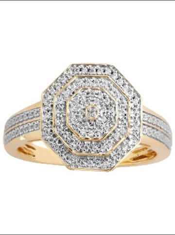 CARATELLI Gouden ring met diamanten