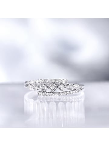 CARATELLI Witgouden ring "Étoile Éternelle" met diamanten