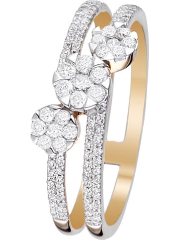 CARATELLI Gold-Ring "3 mots Doux" mit Diamanten