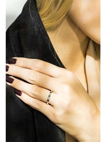 CARATELLI Gold-Ring "Santel" mit Diamanten