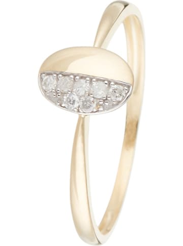 CARATELLI Gold-Ring "Debara" mit Diamanten