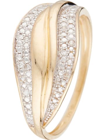 CARATELLI Gold-Ring "Tolanaro" mit Diamanten