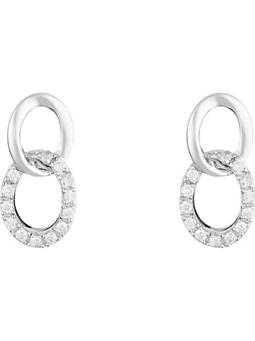 CARATELLI Weißgold-Ohrstecker "Forever Linked" mit Diamanten