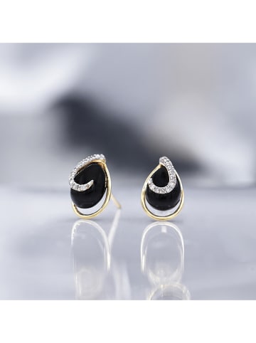CARATELLI Gold-Ohrstecker "Galapagos" mit Diamanten