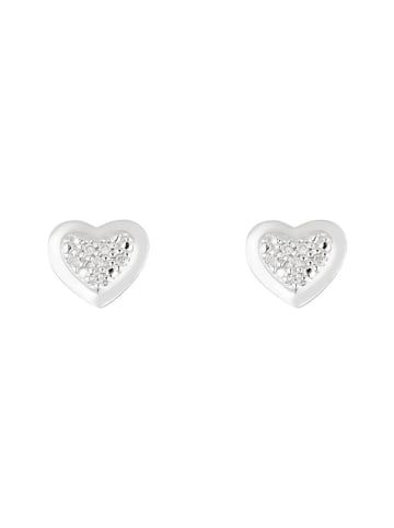 CARATELLI Witgouden oorstekers "Bébé d'amour" met diamanten