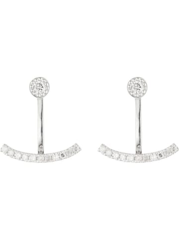 CARATELLI Weißgold-Ohrstecker "Rayong" mit Diamanten