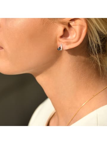 CARATELLI Weißgold-Ohrstecker "Coban" mit Diamanten
