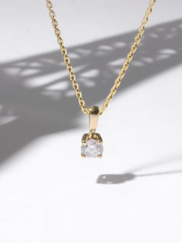 CARATELLI Gouden hanger "Laila" met diamant