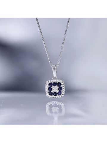 CARATELLI Weißgold-Anhänger "Volga" mit Diamanten