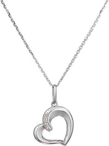 CARATELLI Witgouden hanger "De tout coeur" met diamanten
