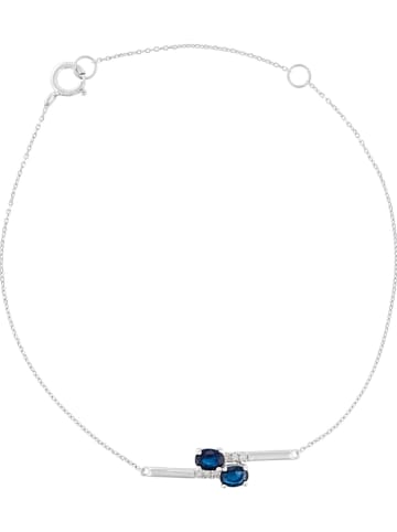 CARATELLI Weißgold-Armkette "Cayagan" mit Diamanten