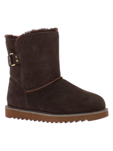 Gooce Leren winterboots "Colorado" donkerbruin