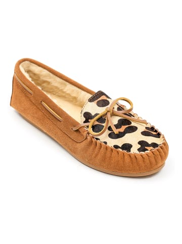 Gooce Leren mocassins "Hanes" lichtbruin