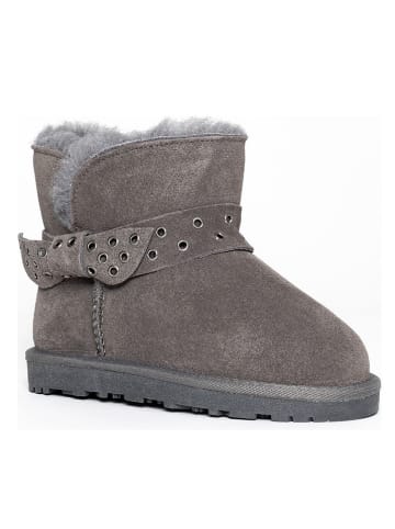 Gooce Leren winterboots "Britney" grijs