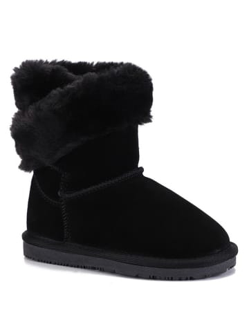 Gooce Leren winterboots "Britany" zwart