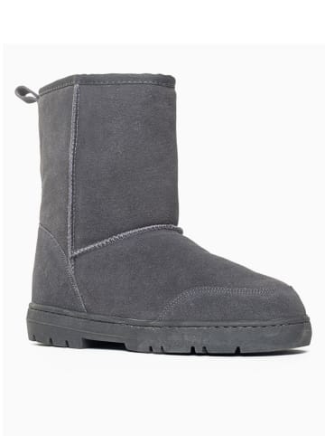 Gooce Leder-Winterboots "Gully" in Grau