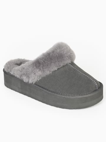 Gooce Schapenvachtpantoffels "Emeline" grijs