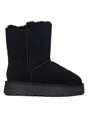 Gooce Leren winterboots "Tempe" zwart