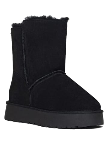 Gooce Leren winterboots "Tempe" zwart