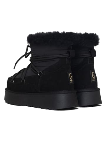 Gooce Leder-Winterboots "Warm" in Schwarz