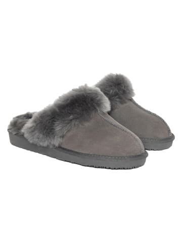 Gooce Schapenvacht pantoffels "Wispper" grijs