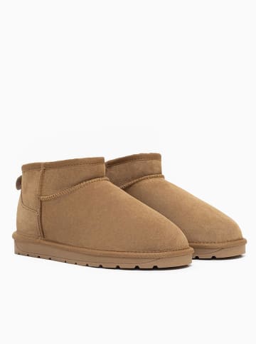 Gooce Leder-Winterboots "Win" in Hellbraun