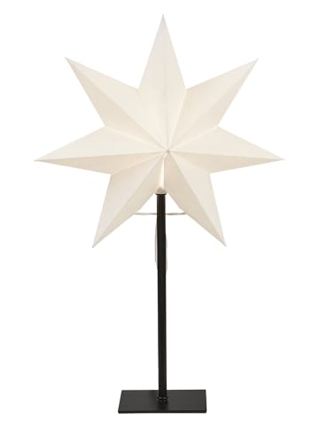 STAR Trading Lampa stojąca "Frozen" w kolorze białym - 34 x 55 cm