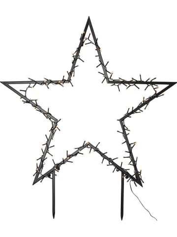 STAR Trading Gwiazda LED "Spiky" w kolorze czarnym - 80 x 90 cm
