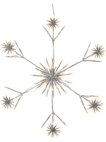 STAR Trading Lampa LED "Flower Snowflake" w kolorze białym - Ø 60 cm