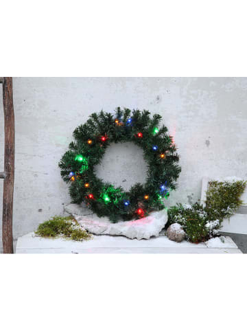 STAR Trading LED-Tannenkranz "Ottawa" in Grün - Ø 38 cm