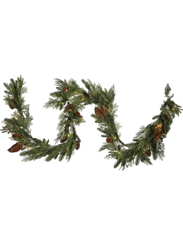 STAR Trading Dekoracyjna girlanda LED "Mixi" w kolorze zielono-jasnobrązowym - dł. 20 cm