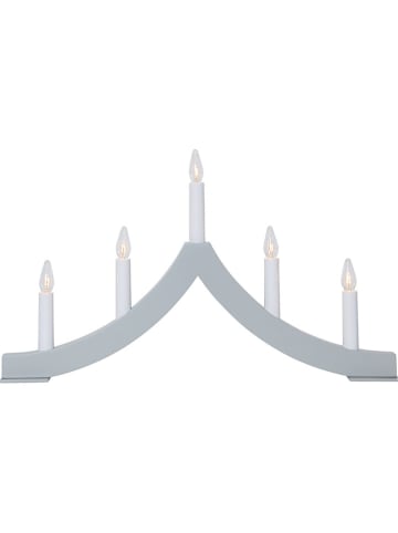 STAR Trading Fensterleuchter "Pagod" in Grau - (B)45 x (H)27 cm