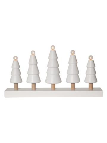 STAR Trading Lampa dekoracyjna "Skog" w kolorze białym - 45 x 24 cm