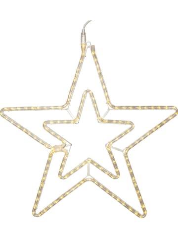 STAR Trading Dekoracja LED "Ropeart" w kolorze złotym - 69 x 70 cm