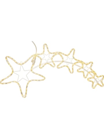 STAR Trading Dekoracja LED "Ropeart" w kolorze złotym - 90 x 49 cm