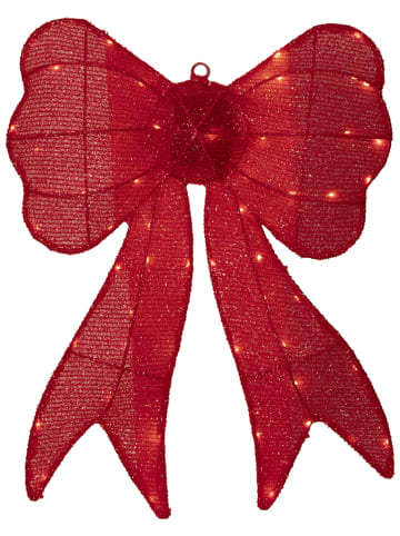 STAR Trading Dekoracyjna zawieszka LED "Arco" w kolorze czerwonym - 56 x 43 cm