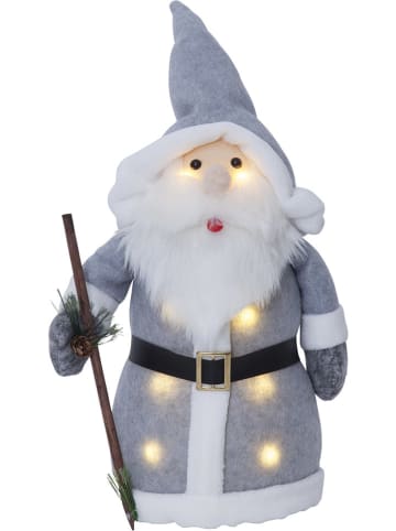 STAR Trading Figurka dekoracyjna LED "Joylight" w kolorze jasnoszaro-białym - 20 x 38 cm