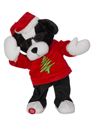 STAR Trading Maskotka "Merry Pal" w kolorze czarno-czerwonym - 16 x 33 cm