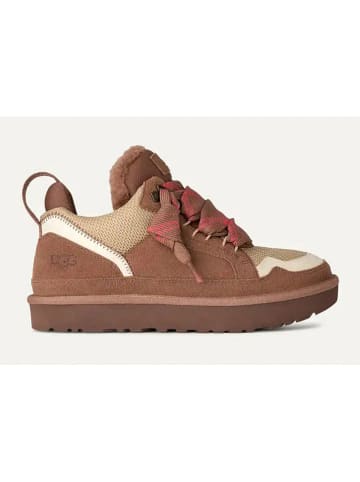 UGG Skórzane sneakersy "Lowmel" w kolorze brązowym