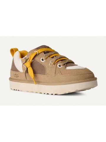 UGG Skórzane sneakersy "Lowmel" w kolorze jasnobrązowym