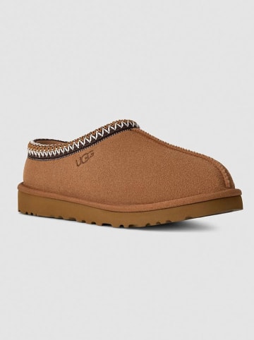 UGG Leder-Hausschuhe "Tasman II" in Hellbraun
